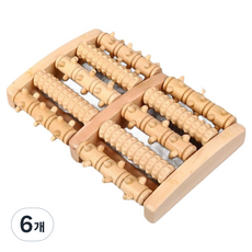 소울리치 시원한 발지압기 원목 5단, A타입, 6개