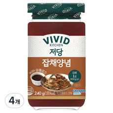 비비드키친 저당 잡채 양념, 240g, 4개