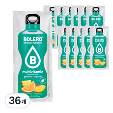 BOLERO 無糖水果風味沖泡飲 綜合維他命口味, 9g, 1包, 36包