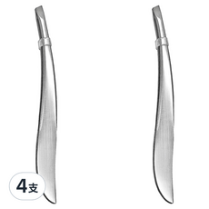 小麥購物 柳式眉夾 L373, 4支, 銀色