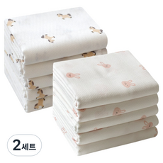 베이비앤아이 소프트 사각 천기저귀 포니 5p + 바니 5p 세트, 포니, 바니, 2세트