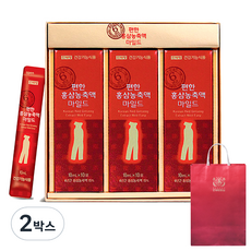 CHUN JAE MIUNG Korea Red Ginseng 紅蔘濃縮液隨身包 溫和款+購物袋組, 30條, 10ml, 2組