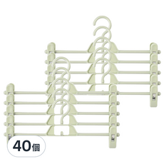 半島良品 輕巧居家防滑無痕褲架, 薄荷綠, 40個