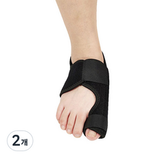 작전마켓 벨크로 발가락 보호대 블랙 오른발, 2개