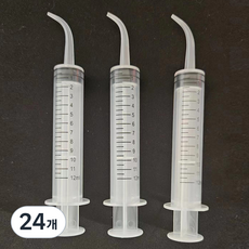 케리빙 강아지 고양이 피딩주사기, 12ml, 24개