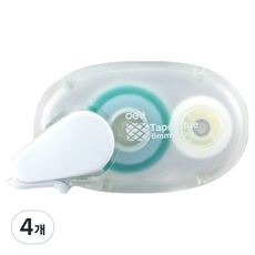 델리 몽돌 양면 풀테이프 6mm x 8m, 4개, 화이트