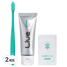 Live orals 口腔護理超細毛牙刷 薄荷 + 美白牙膏 20g + 口腔噴霧組合, 2套