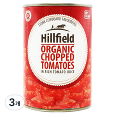 힐필드 유기농 찹드 토마토 파스타소스 통조림, 3개, 400g