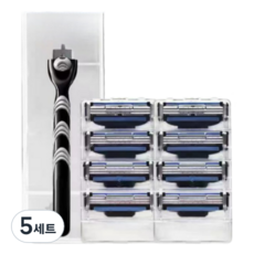 Avern 3速一次性剃須刀黑色+刀片8片裝, 5組