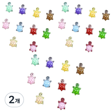 Funny nail 可愛烏龜貼飾 60入 混合組, 2個, 混合色