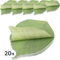 indi.k 樹葉便條紙, 混合顏色, 20個