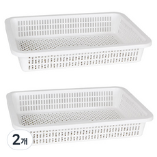 데코즈인 데코 사각 소쿠리 2호, 화이트, 2개