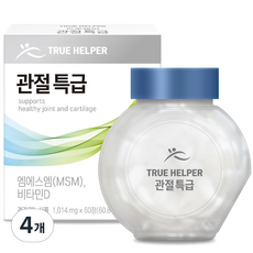 truehelper MSM&維他命D錠 60.84g, 60顆, 4罐