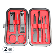 Pipi Home Living 不鏽鋼指甲剪工具7件組, 2套, 混合色