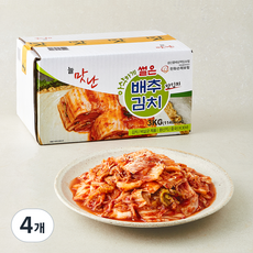 인우 늘맛난 썰은 배추김치, 3kg, 4개
