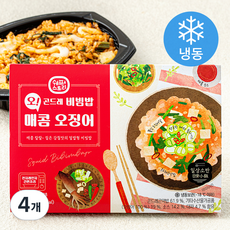 쉐프스토리 오 곤드레 비빔밥 매콤 오징어 (냉동), 210g, 4개