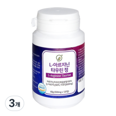 L 精氨酸牛磺酸片 60g, 120顆, 3個