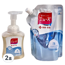 Muse 泡沫慕斯洗手乳 450ml+250ml 補充包組 (皂香) 溫和潔淨、抗菌呵護, 700ml, 2盒