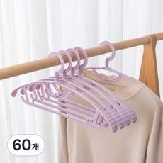 日常重點 無痕防滑衣架, 紫色, 60個