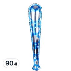 마켓감성 응원 치어 스틱 풍선, 하트 블루, 90개