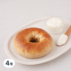 훕훕베이글 유기농 인증 통밀 베이글, 115g, 1개입, 4개