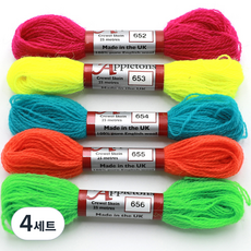 조이십자수 애플톤 울사 5종 세트, 4세트, 652, 653, 654, 655, 656