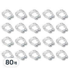 숨에르 수면소음 코 클립, 80개