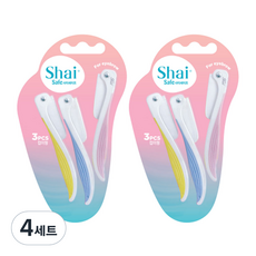 Dorco Shaysafe 折疊眉刀 3 件套, 混色, 4組