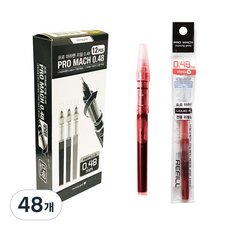 morning glory Pro Machapen 700替換芯 0.48mm, 紅, 48個