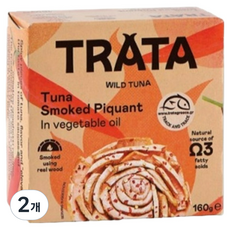 TRATA 煙燻辣椒鮪魚, 160g, 2個