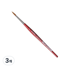 davinci 수채화붓 5580 라운드 합성수지, 5호, 3개