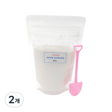 스노우펀 클라우드 슬라임 스노우파우더 50g + 눈삽, 2개, 랜덤발송