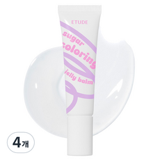 에뛰드 슈가 컬러링 젤리 밤, 9g, 4개, 01 글레이즈