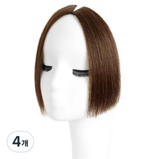 하이유니 히메컷 사이드 뱅 앞머리 헤어피스 25cm, 라이트브라운, 4개