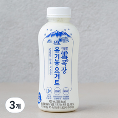 설목장 유기농인증 요구르트, 450ml, 1개입, 3개