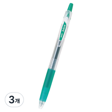 파이롯트 쥬스 젤잉크펜 0.7mm, 그린, 3개