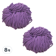 태광 마크라메 실 60합 4mm, 15 퍼플, 8개