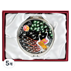 [八福商會 傳統工藝品] 高級螺鈿手拿鏡(孔雀) 傳統紀念品 外國人禮物, 5個