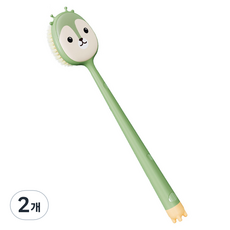 알로데 보이지 않는 곳 구석 바디 브러쉬 단면, TYPE03 그린, 2개, 1개입