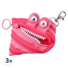 집잇 와일드링스 미니 파우치, 핑크, 3개