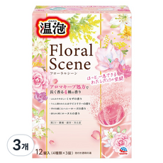 온포 탄산입욕제 플로럴씬, 3개, 480g
