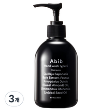 아비브 핸드워시 워시펌프 우디향 타입 S, 240ml, 3개