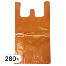 Bugukbongtu 高級手提超市袋 橘色 2號, 280個, 5L