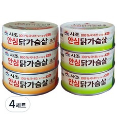 사조 안심 훈제 닭가슴살 135g x 3p + 닭가슴살 135g x 3p, 4세트