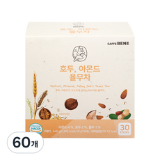 CAFFE BENE 咖啡伴 核桃杏仁薏仁茶隨身包, 18g, 30條, 2盒