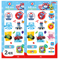 NBBEBE NBBEBE超級小英雄傑克滿分印章紋身貼紙 NBTTS05-2 2入, 2組, 混色