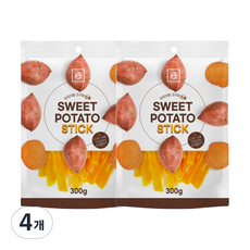 브리더랩 강아지 스위트 포테이토 스틱 300g, 고구마, 4개