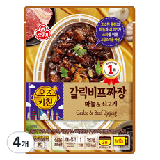 오즈키친 갈릭비프짜장, 180g, 4개