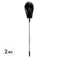 World Clean 蜘蛛網清除刷 不鏽鋼桿 108cm, 黑色, 2套