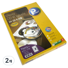 Printec 動畫 CD DVD 亮光標籤紙 V3773-50, 2格, 100個